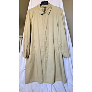 Vintage 60s Penney's Pima Prince Plaid Lined Trench Coat Sz M 40-42 Grunge